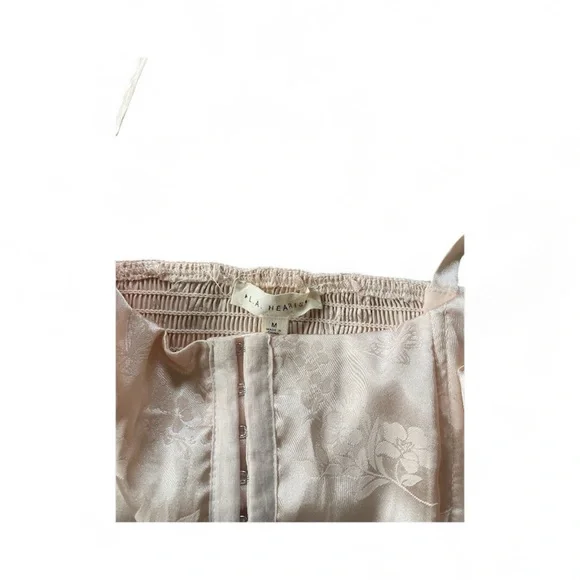 Butterfly/Flower Satin Corset Bustier Camisole Coquette Romantic delicate M - Picture 7 of 7